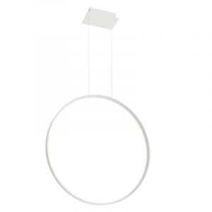 Suspension en aluminium blanche, Ringo, 50W, 3000K LED