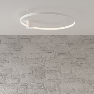 Lampe plafond en aluminium blanche, Ringo, 30W, 3000K LED