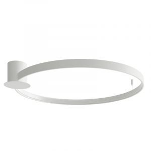 Lampe plafond en aluminium blanche, Ringo, 50W, 3000K LED