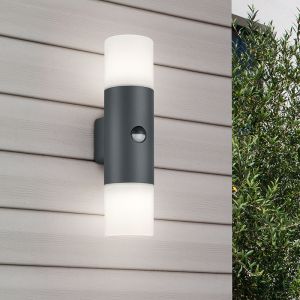 Applique extérieur avec détecteur de mouvement moderne anthracite, Fjelso, IP44