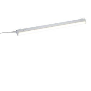 Éclairage sous meuble cuisine en plastique blanc, Irmak, 7W, 3000K LED, avec interrupteur