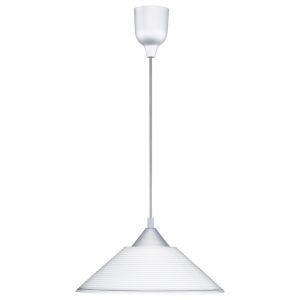 Suspension en verre grise, Stockton