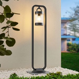 Lampadaire extérieur avec capteur crépusculaire moderne anthracite, Sambesi, IP44