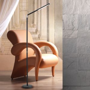 Lampadaire moderne chromé, Rebel, 6W, 3000K LED, avec variateur tactile