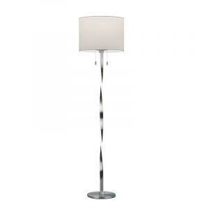 Lampadaire moderne nickel, Ramten, 7W, 3000K LED, avec interrupteur