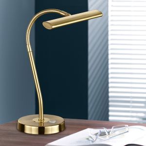 Lampe de table moderne laiton, Eliza, 4W, 3000K LED, avec interrupteur