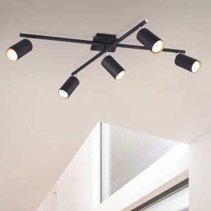 Lampe plafond moderne noire, Kaso