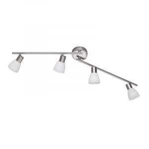 Spot plafond en verre nickel, Edwin