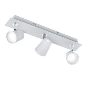 Plafonnier en verre blanc, Laysha, 6W, 3000K LED