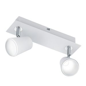 Applique murale en verre blanche, Laysha, 6W, 3000K LED, avec interrupteur