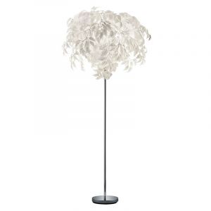 Lampadaire rétro chromé, Urwa, avec interrupteur