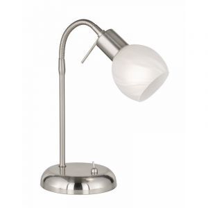 Mini spot encastrable moderne nickel, Benita, avec interrupteur