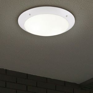 Lampe plafond moderne blanche, Gandrup, IP54