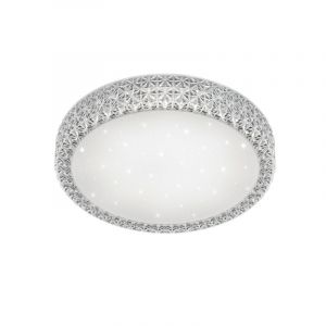 Lampe plafond classique blanche, Valentina, 27W, blanc chaud à froid réglable LED, avec télécommande
