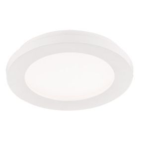 Lampe plafond moderne blanche, Gistrup, 10W, 3000K LED, IP44