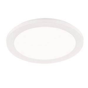 Lampe plafond moderne blanche, Gistrup, 15W, 3000K LED, IP44, gradable en 3 étapes