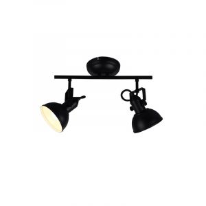 Spot plafond industriel noir, Kibek