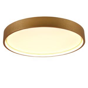 Lampe plafond moderne laiton, Destin, 29W, blanc chaud à froid réglable LED
