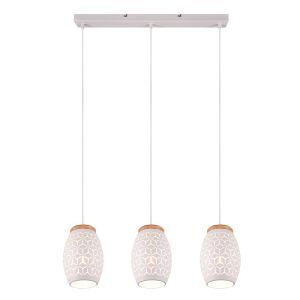 Suspension moderne blanche, Delana