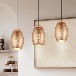 Suspension moderne taupe, Delana
