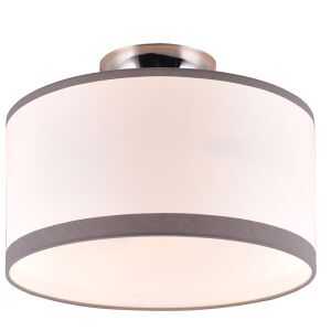 Lampe plafond moderne blanche, Denley
