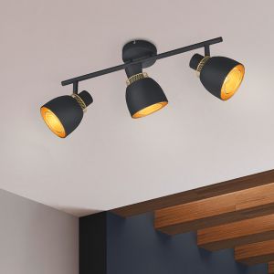 Spot plafond moderne noir, Sylvano