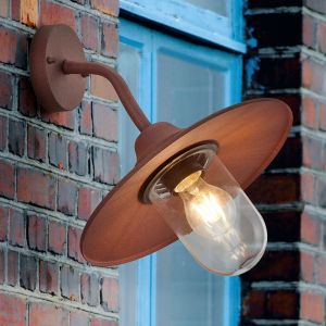 Luminaire extérieur industrielle couleur rouille, Verena, IP44