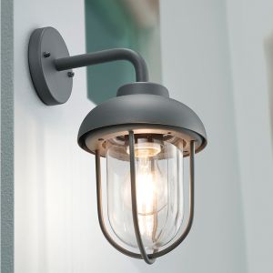 Luminaire extérieur industrielle anthracite, Trevor, IP44