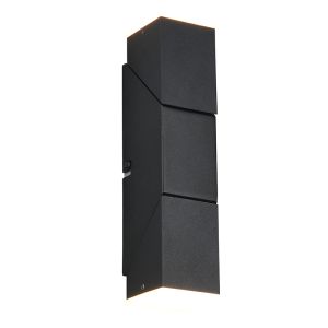 Applique up and down moderne noire, Lok, 3W, 3000K LED