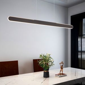 Suspension moderne noire, Dwayn, 28W, blanc chaud à froid réglable LED