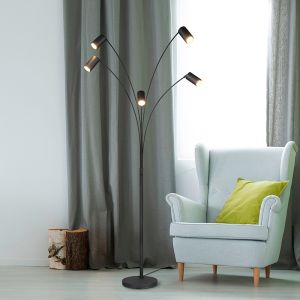 Lampadaire moderne noir, Kaso