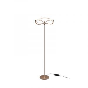 Lampadaire moderne laiton, Remy, 31W, 3000K LED, avec interrupteur
