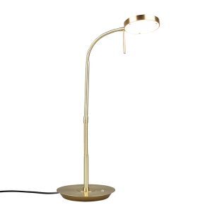 Lampe de table moderne laiton, Bilge, 12W, couleur réglable LED, avec interrupteur