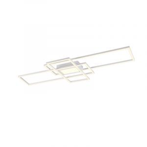 Lampe plafond moderne blanche, Retan, 60W, blanc chaud à froid réglable LED, avec télécommande