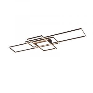 Lampe plafond moderne anthracite, Retan, 60W, blanc chaud à froid réglable LED, avec télécommande