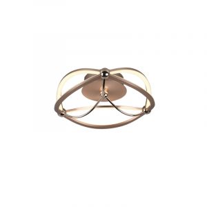 Lampe plafond moderne laiton, Remy, 20W, 3000K LED