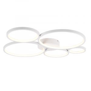Lampe plafond moderne blanche, Robon, 49W, 3000K LED