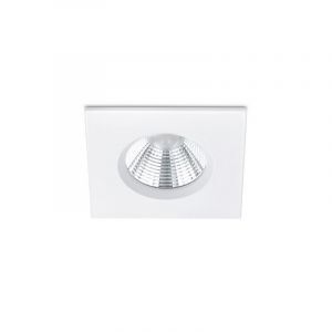Spot encastré salle de bain moderne blanc, Iman, 5W, 3000K LED, IP65