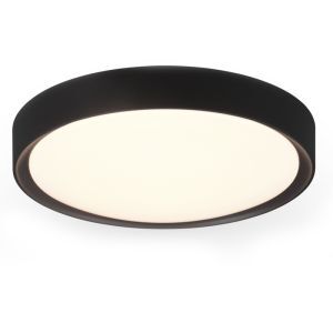 Plafonnier salle de bain en plastique blanc, Evelina, 18W, 3000K LED, IP44