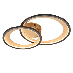 Lampe plafond moderne noire, Kendi, 29W, 3000K LED