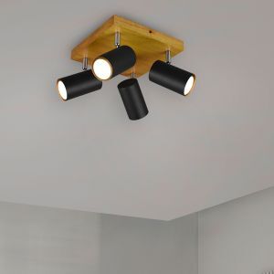 Spot plafond moderne noir, Kaso