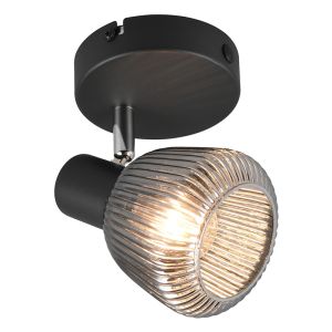 Spot plafond moderne noir, Meriem