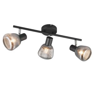Spot plafond moderne noir, Meriem