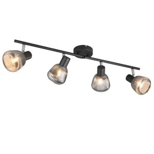 Spot plafond moderne noir, Meriem