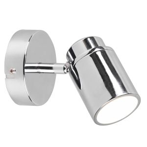 Spot plafond salle de bain moderne chromé, Nelis, IP44
