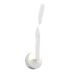 Applique murale design blanche, Quirinus, 11W, 4000K LED, avec interrupteur