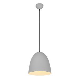 Suspension demi-sphère moderne grise, Ingmar