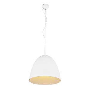 Suspension demi-sphère moderne blanche, Ingmar