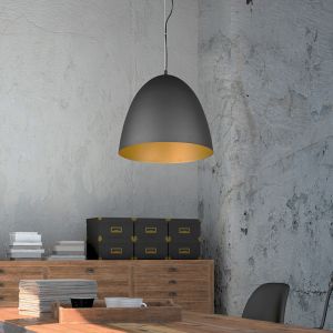 Suspension demi-sphère moderne noire, Ingmar