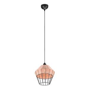 Suspension en rotin marronne, Mirne